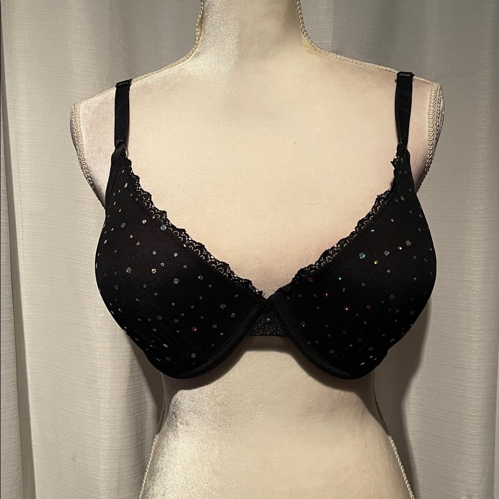 Smart & Sexy Black Lace Bra Sz 38D